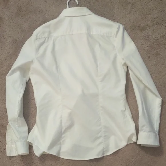 L.L. Bean Cream Button-Up Shirt - Picture 2 of 3